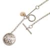 HERMES   Necklace K18 Pink Gold/Silver925 Women