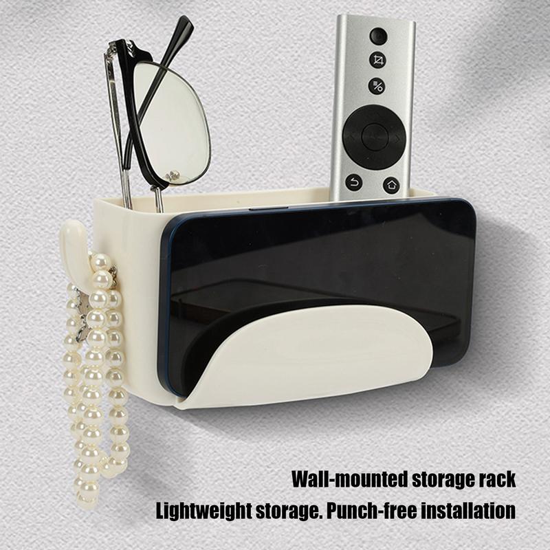 Organizer-Regal für Wand Badezimmer-Wand-Organizer mit Haken Platzsparendes Aufkleben Multifunktionales Zuhause-Organisation Für