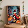 Disney Donald Duck halloween pumpkin oil painting art kit handmade painting diy home decoration