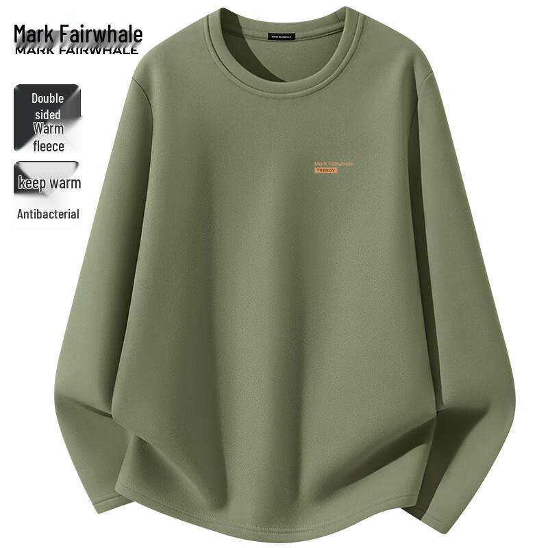 Mark Fairwhale Men's Double-Sided Brushed Fleece-Lined Thermal Long-Sleeve Base Layer T-Shirt
