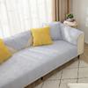 Milk Fleece Phoenix Tail Sofa Cushion Plush Non-Slip Seat Cushion Leather Sofa Cover  Simple Quilted Cover Towel