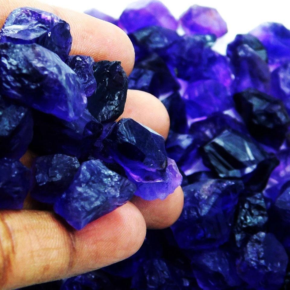 Natural Amethyst Lot Loose Gemstone Raw Rough, Certified Amethyst Gemstone Rough 500 Ct Amethyst Gemstone Rough