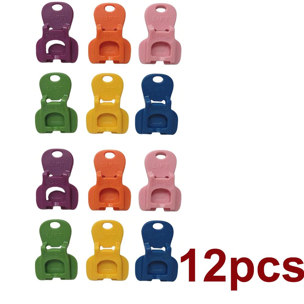 6/12/18pcs Color Beverage Can Opener With Protective Cover Plastic Tab Can Openers Reusable Easy Can Opener Kitchen Tool
