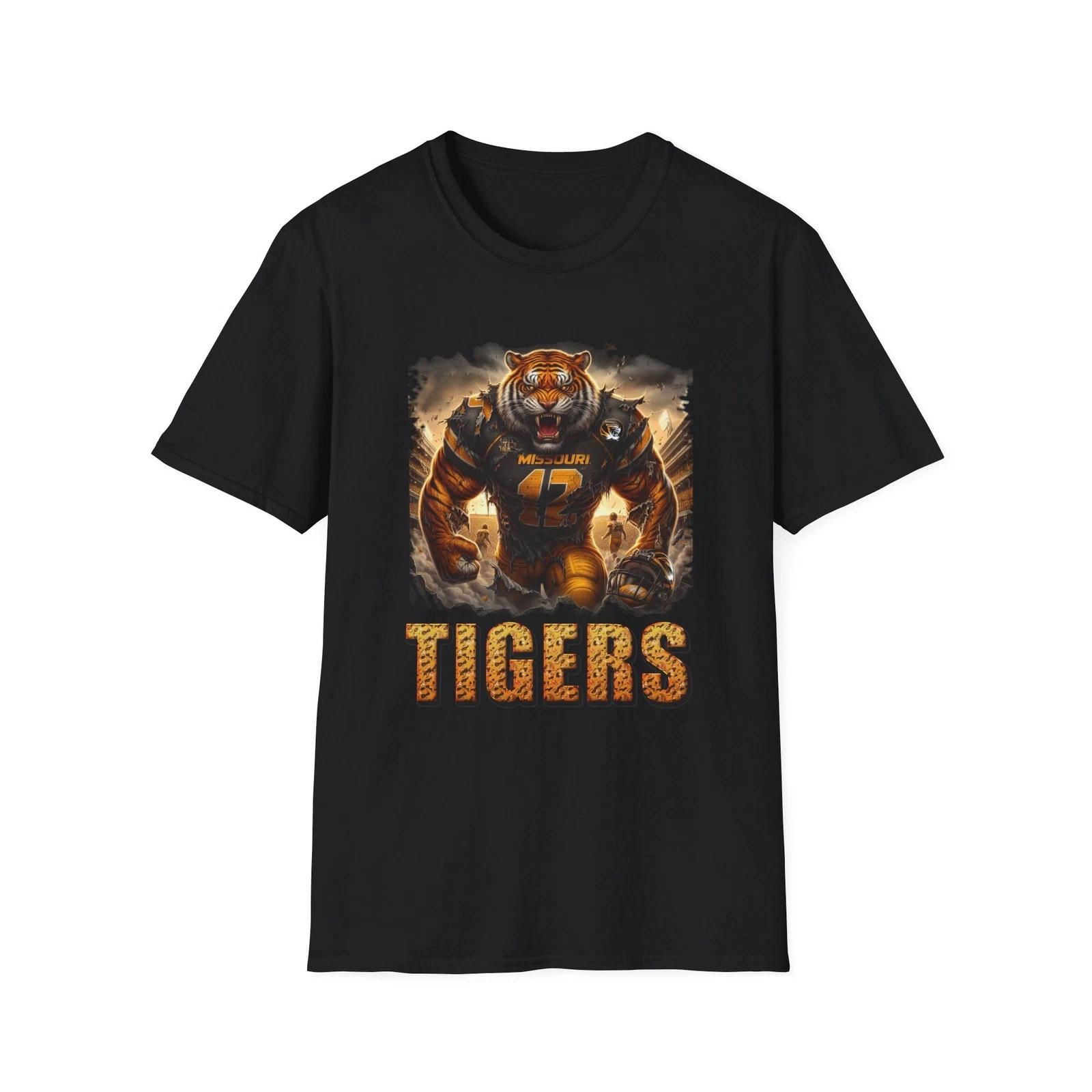 Missouri Tigers Horror Mashup T-Shirt - Fear the Tiger s Roar XXXL
