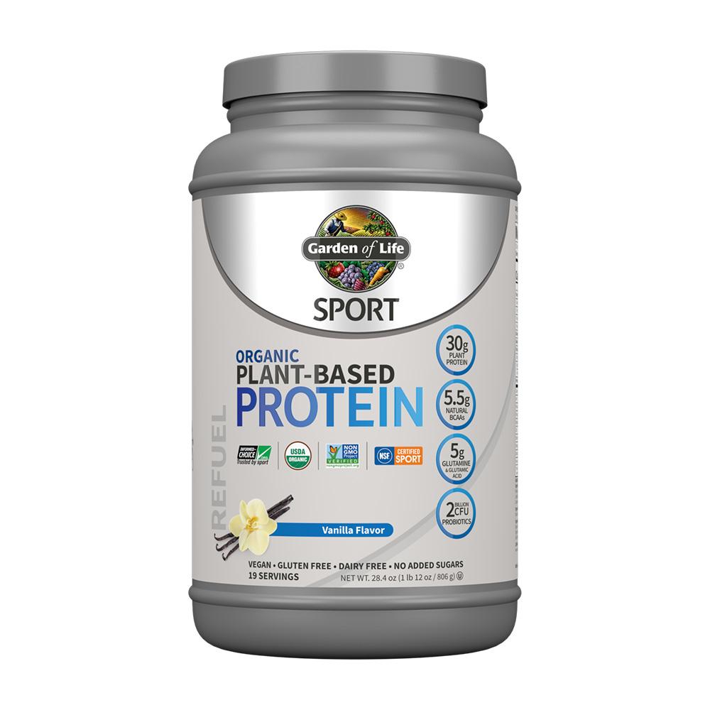 

Sport Organic Plant-Based Protein Powder Vanilla 19 Servings, 28.4 oz