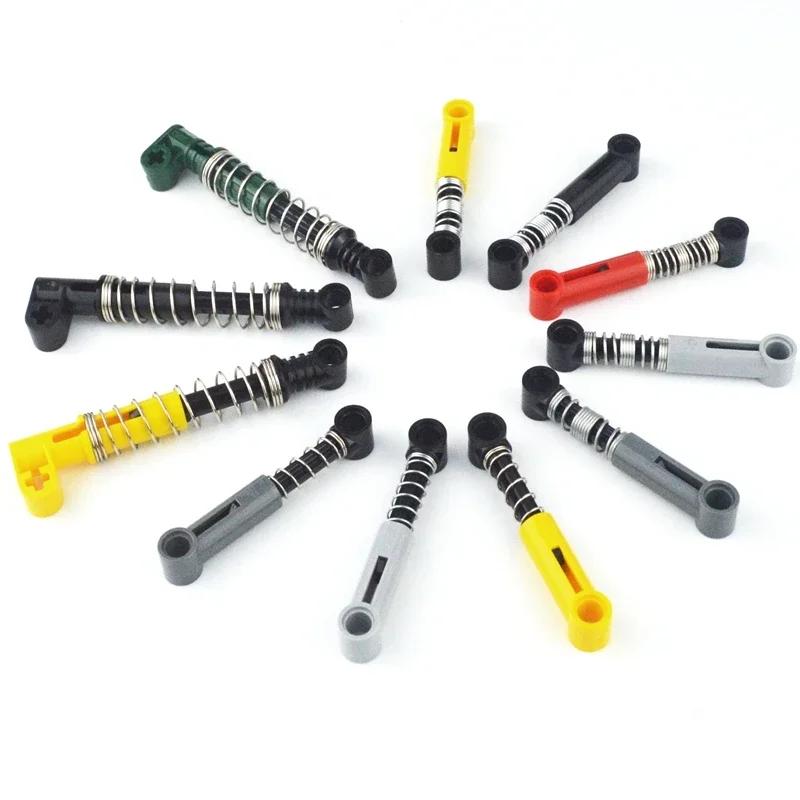 Non-Toxic Technical Moc Parts Soft Hard Spring Building Blocks Self-Locking Bricks Shock Absorber Accessories Spring 18404 76138 76537
