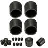 Furniture Leg Caps 4PCS Black Rubber Protector Covers for Chair Table Cabinet 16mm 19mm 22mm 25mm 32mm 40mm 50mm Inner Diameter