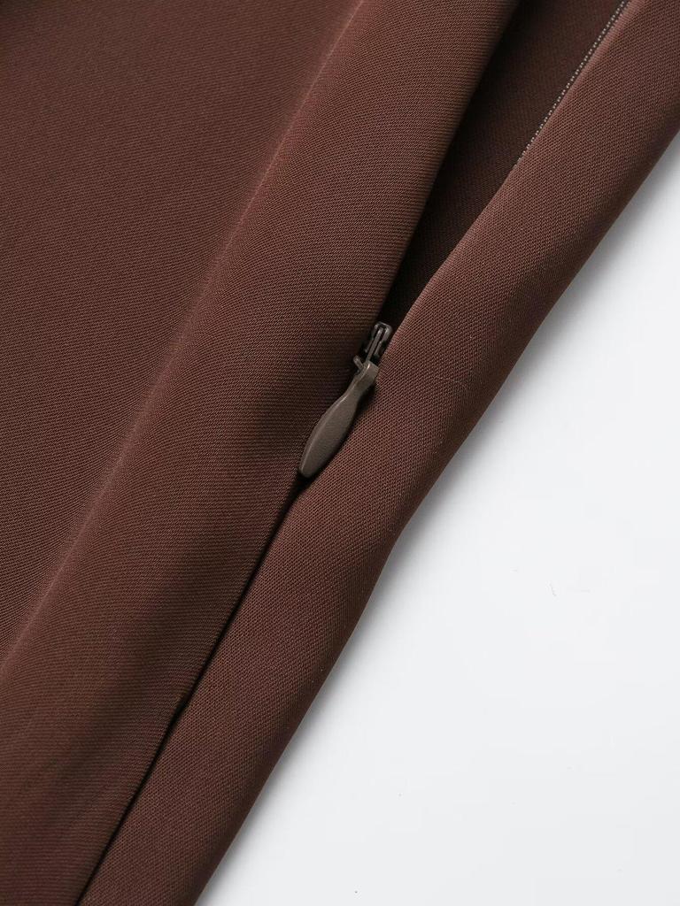 Gonna Midi Patchwork di Pizzo Stile Europeo da Donna Autunno 2025