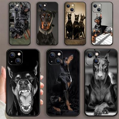 Dobermann Hund Tier Handyhülle Für iPhone Samsung Galaxy Redmi Xiaomi Note S A 16 15 14 13 12 11 20 21 22 23 53 54 Pro Plus Ultra Silikon Hülle
