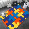 Puzzle Room Mats Nordic Style Home Doormat Bathroom-Toilet Mats Bedroom Hotel Decor Mat