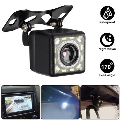 Lens Fisheye Car Rear View Camera LED Night Vision Universal Backup Parking Reverse Camera 170° Wide Angle Auto Accessories