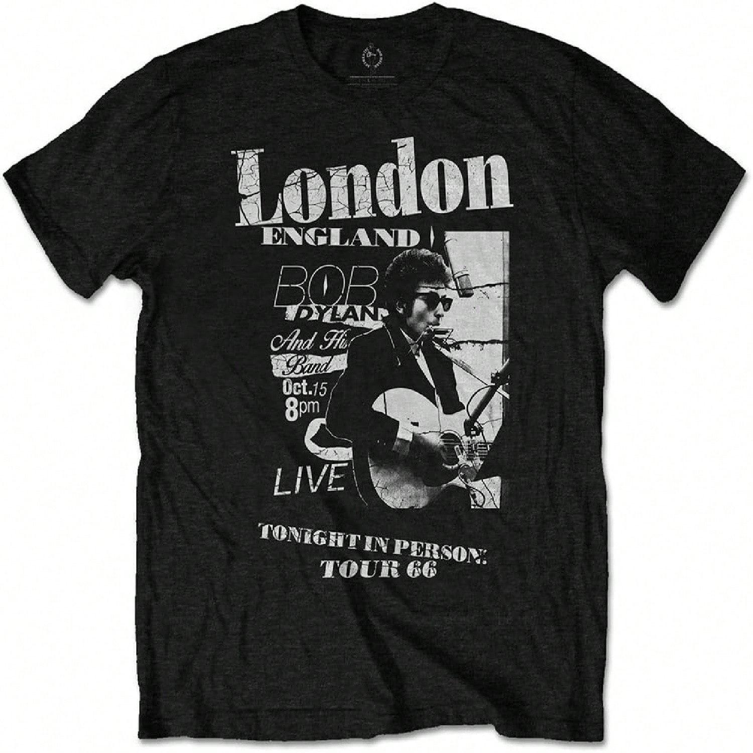 Bob Dylan Unisex Adult Scraps Cotton T-Shirt (S) (Black) S разноцветный