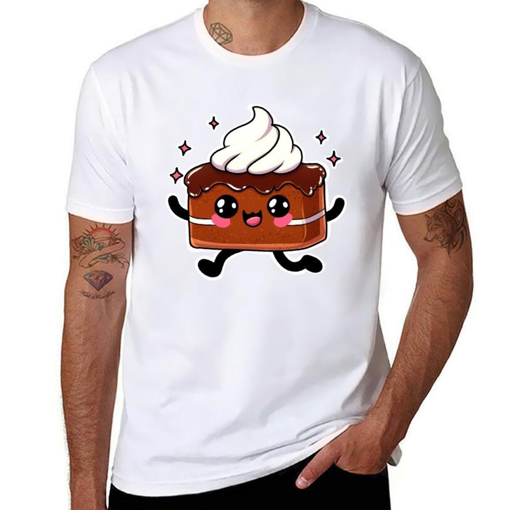 Happy Chocolate Cake Tshirt Moisture Wicking Athletic Tshirt