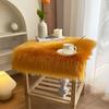 Fluffy Display Dressing Table Mat 45*45cm Shaggy Fur Rugs Sofa Pillow Cushion Chair Cover