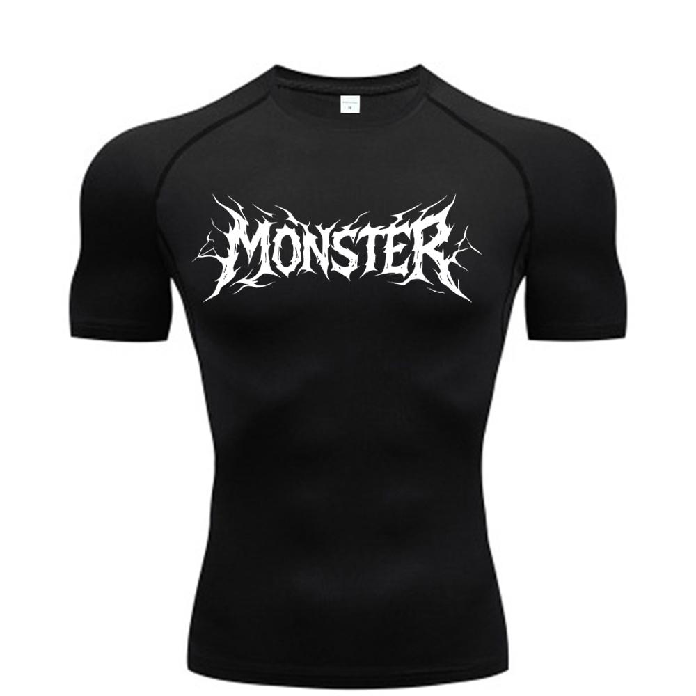 

Short-sleeved Compression Shirt for Men, Fitness Gym, Running T-shirt, Rashgard Top T-shirt, Quick-drying Short-sleeved T-shirt S