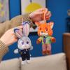 Disney Zootopia Pluszowa Zabawka Wisiorek Nick Wilde Judith Laverne Hopps Pluszowa Lalka Breloczek Urok dla Pary Prezent Urodzinowy Świąteczny