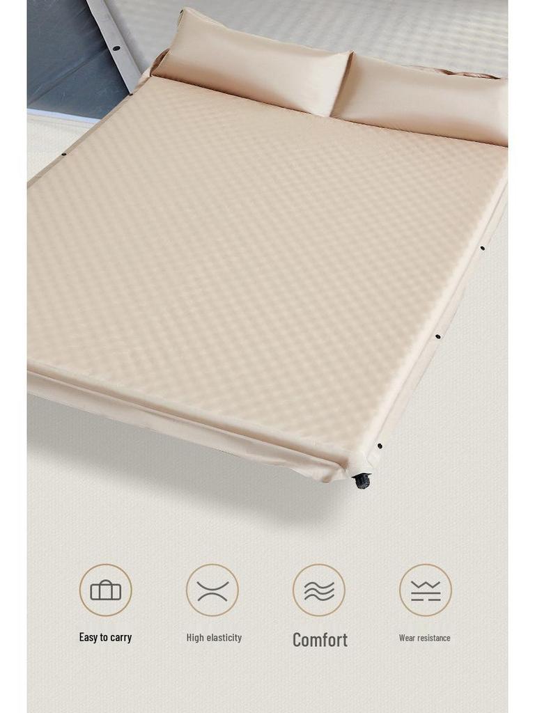 Polka Dot Automatic Inflatable Camping Mattress: Outdoor Air Bed & Picnic Mat