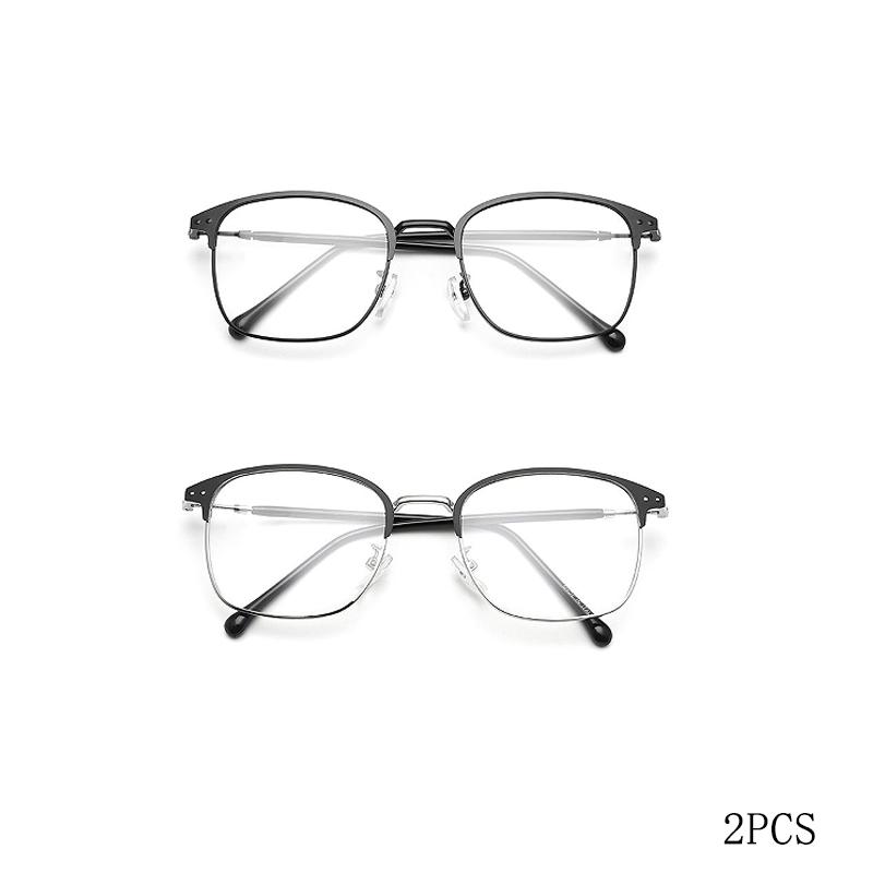 Pochromic Frameless Eyeglasses for Men Fashion Glasses Anti Radiation Eye Sunglasses for Men Korean Glasses Rectangle Compute