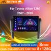 Android 13 For Toyota Allion T260 Premio 2007 - 2020 Multimedia GPS Bluetooth BT Carplay Stereo WIFI QLED Car Radio Video Player