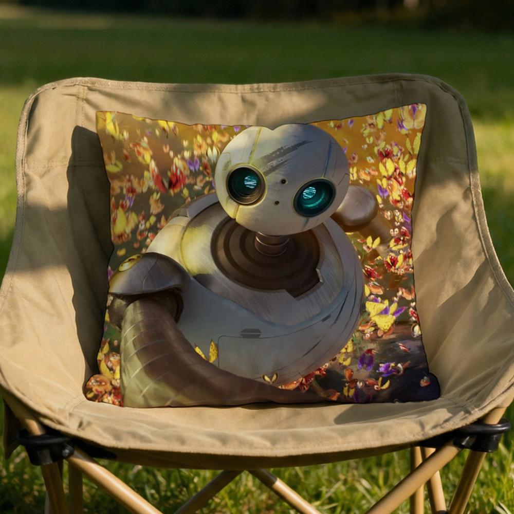 

The WWild Robot Cushion Cover Soft Reversible Durable Pillow Cover MultiScene Use for Home Car Daily Comfort 30X30cm