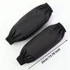 Heavy-Duty Black Faux Leather Arm Sleeves - Waterproof & Oil-Resistant for Kitchen, Occupational Work & Industrial Use