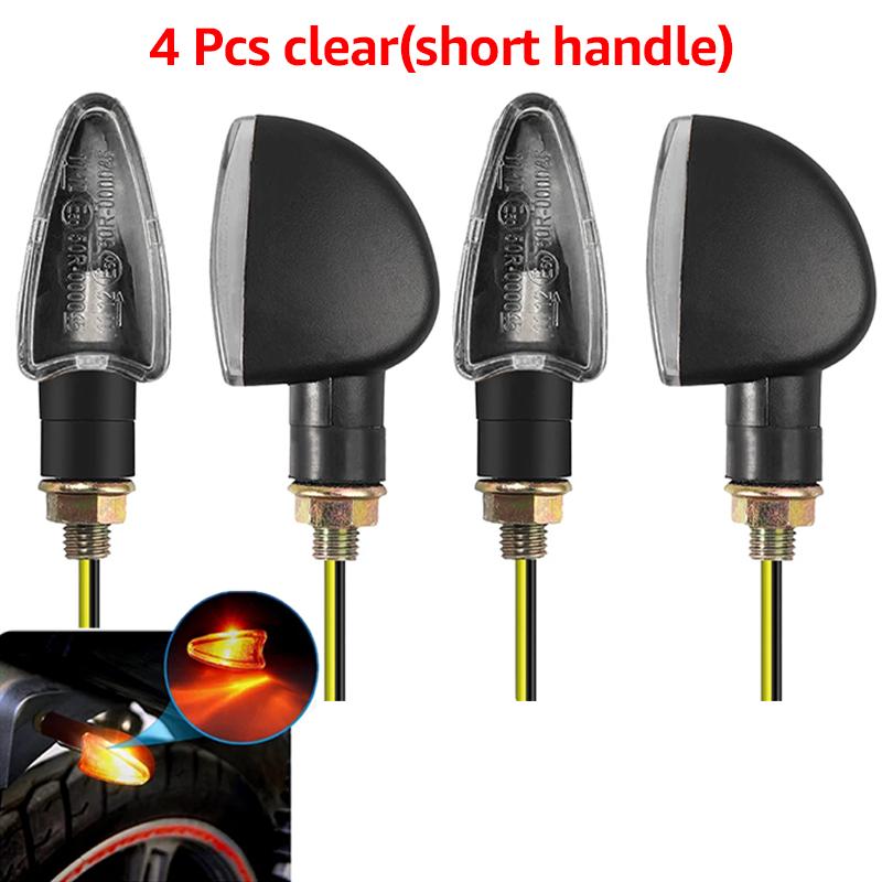 Universal Motorcycle Halogen Turn Signal Light Motorcycle Blinker Lights 12V 10mm Turn Signal Lamp For Honda For YAMAHA