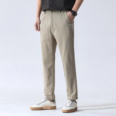 Men's Spring and Autumn New Men's Casual Trousers Fashion Trend Slim Straight Hundreds of Trousers Male