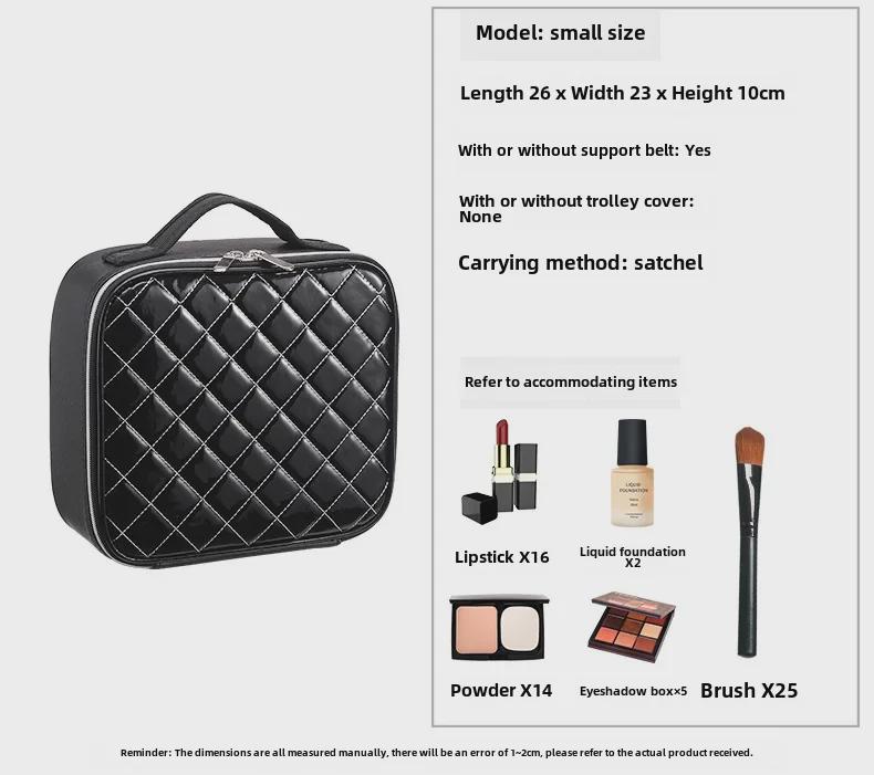 Large-Capacity Makeup Storage Bag: Portable Organizer for Brushes, Tools, Nails, and Eyelash Accessories