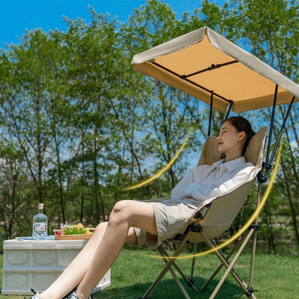 Copertura Tenda Ombrellone Pieghevole per Sedia da Esterno Tenda Staccabile per Sedia Tenda da Campeggio Parasole Spiaggia