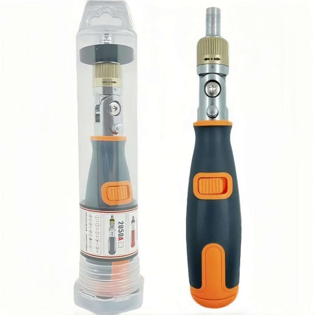 Abgtzln Ratchet Driver Tool Includes 10 Drill Bits and and 10 Features a Grip and Magnetic Screwdriver with Rotation for Angle 21-in-1 Multi-Function