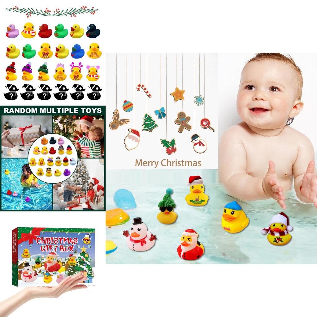 Unique Christmas Themed Rubber Ducks Advent Calendar For Kids