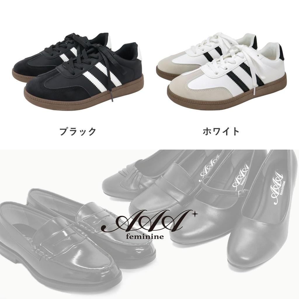 Weiß und 3cm Synthetisches PU Schwarz und Größen Lässiger Japanischer Schuh [AAA+] Damen-Sneaker, Stilvoll, Schwarz, Leicht, Niedrig geschnitten, Schnürschuh, Absatz,