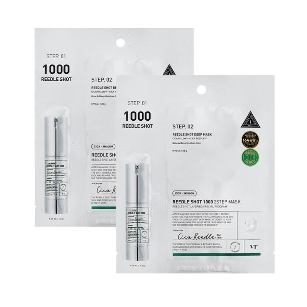 

[VT COSMETICS] VT Reedle Shot 1000 Двухступенчатая маска 2 шт. (2 раза использования)