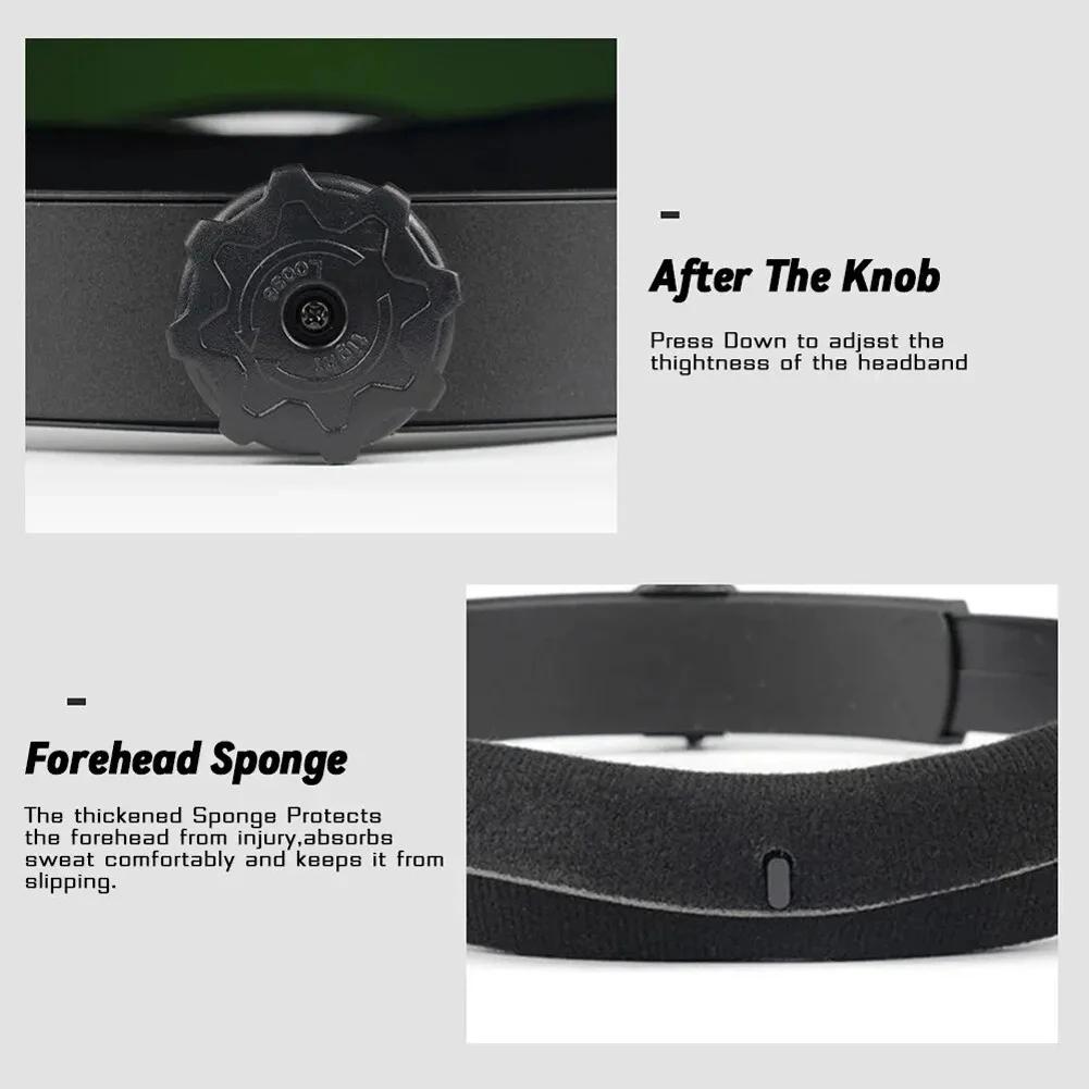 Suvirinimo kaukės Automatinis kintamo šviesumo reguliavimas Didelis vaizdas Automatiškai tamsėjanti suvirinimo kaukė Šalmas skirtas lankiniam suvirinimui, šlifavimui, pjovimui