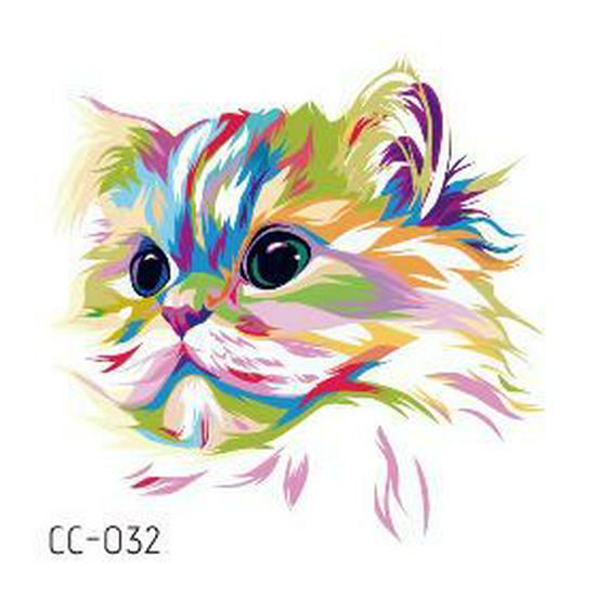 Adesivi Tatuaggio Cartoni Animati Animali Adorabili: Design di Gattini, Cuccioli e Coniglietti Carini