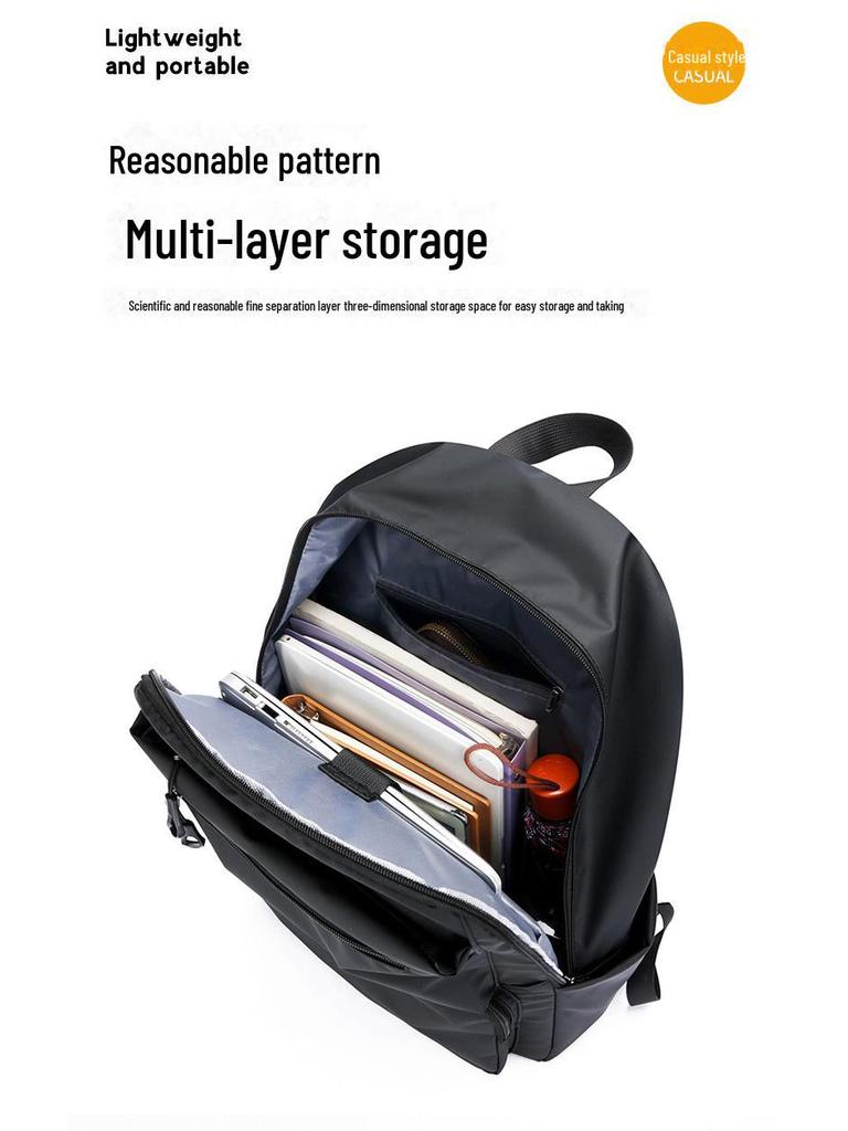 High-End Fashion Waterproof Backpack: Commuting, Travel, and School Companion for Men and Women