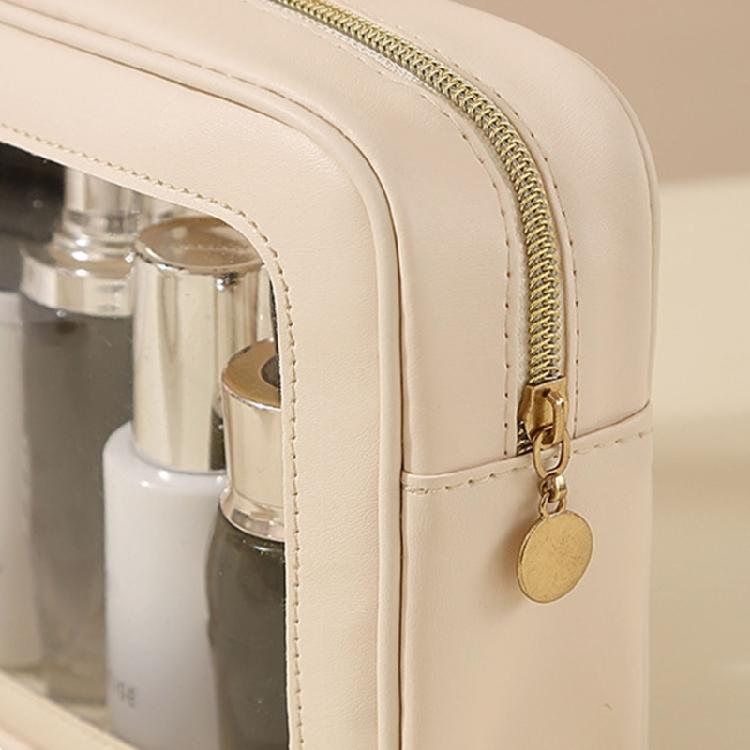 Clear Front Easy Access Toiletry Organizer Waterproof Portable Travel Makeup Accessories Bag for Women Girls