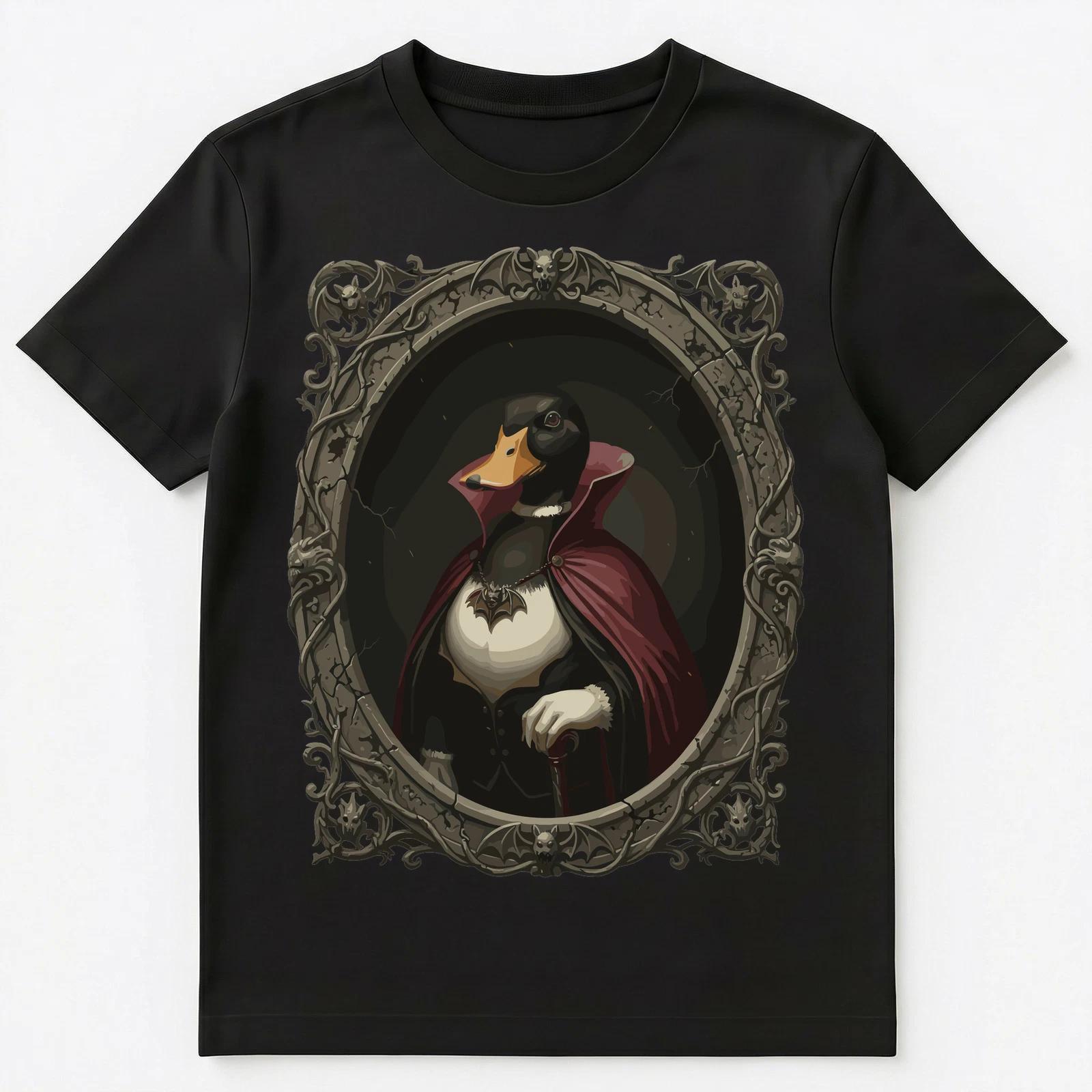 

Duck Lover Vampire Dracula Portrait Gothic Fantasy Unisex T-Shirt M