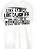 Funny Father Daughter Shirt - Dad Birthday & Father's Day Gift Idea - Black with White Text Funny Sa