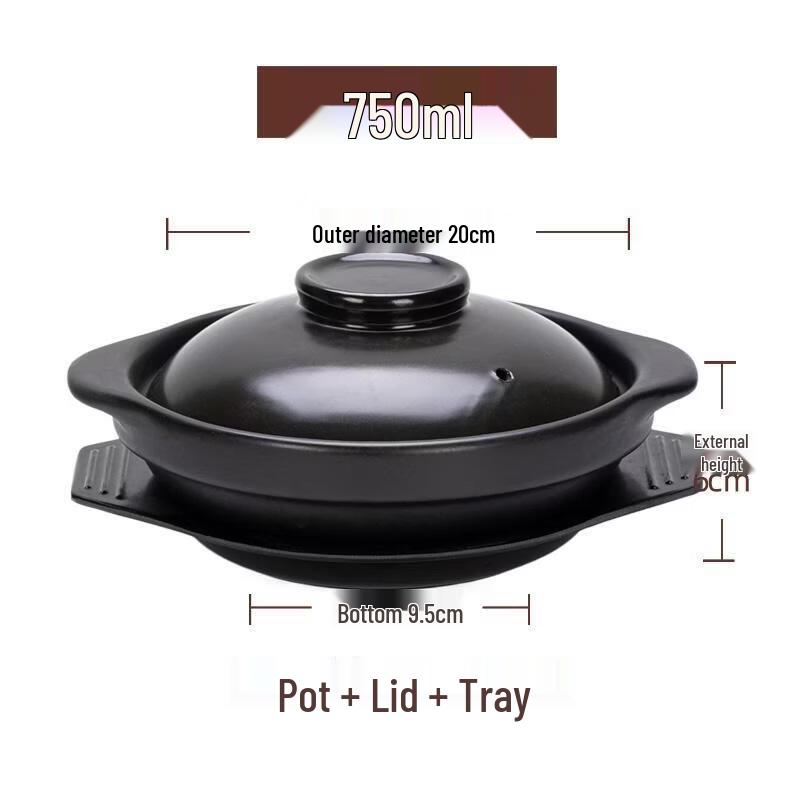 Heat-Resistant Ceramic Casserole for Claypot Rice