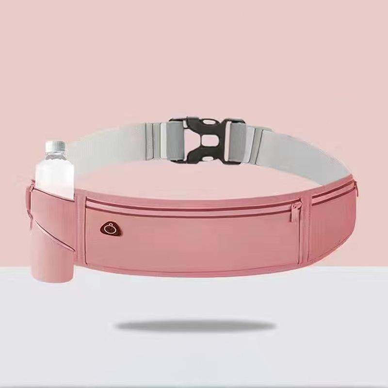 Waterproof Running Waist Belt With Three Pockets And Headphone Port Perfect For Jogging Hiking Outdoor Fitness Workouts