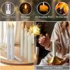 Flameless Taper Candles with Remote Timer LED Candlesticks Battery Operated Flickering Window Candle for Christmas Wedding Decor