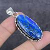 Natural Lapis Lazuli Gemstone 925 Sterling Silver Jewelry Pendant 2.21" B1u12