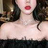 Choker Neck Chain Collarbone Chain Japanese and Korean Internet Celebrities Ins Personalized Neck Strap Neck Jewelry Short Crystal Ladies Necklace