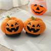 Fashion Cotton Fluffy Slippers Home Cartoon Pumpkin Platform Plush Slides Couple 2025 Funny Halloween Casual Designer Shoes Women Indoor