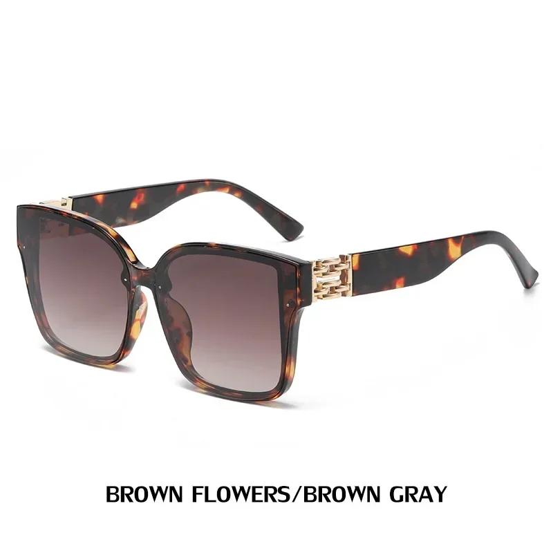 Oversized Square Sunglasses Vintage Cute Stylish Cateye Women Sunglasses Luxury Designer Branad Ladies Glasses Gradient Trend