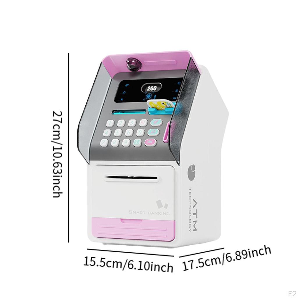 ATM Piggy Bank Auto Scroll Machine Simulation Face Recognition Children Saving Toy