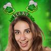 Festival Irish Themed Plastic Hair Band for Saint Patrick's Day Celebrations Comfortable Lightweight Headwear Accessory
