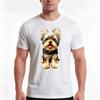 Yorkie Cuteness TShirt Summer Casual Cotton Tee Oversized Streetwear Tops Vintage Graphic Print Loose Fit Short Sleeve