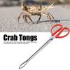 Durable Seafood Hand Tool Stable  Multifunction Stainless Steel Crab Tongs Eels Clip Long Handle Kitchen Anti Slip